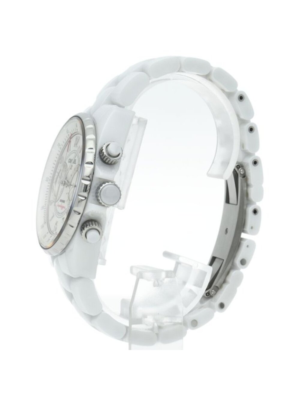 Chanel Superleggera Chronograph Ceramic Watch White Polished - Picture 3 of 5